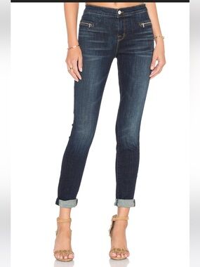 J Brand Emma mid rise Skinny Jeans in Medium Blue ( solar stone )